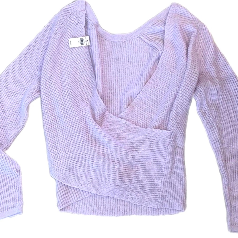 Aerie lavender pullover sweater size medium